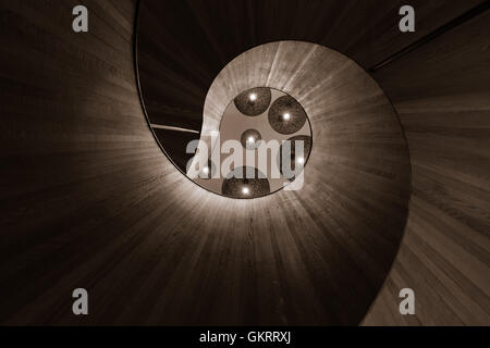 Wendeltreppe im CitizenM Hotel London Bankside, Southwark, London, Vereinigtes Königreich Stockfoto