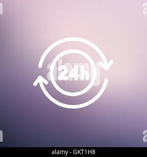 Komfort-Service-dünne Linie-Symbol Stock Vektor