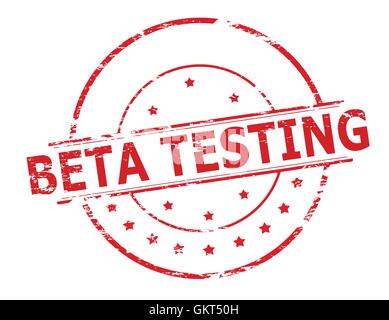 Beta-Test Stock Vektor