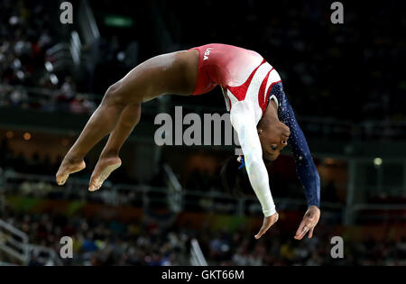 Datei Foto datiert 08.09.2016 von USAs Simone Biles. Stockfoto