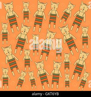 nahtlose Muster mit Bären Stock Vektor