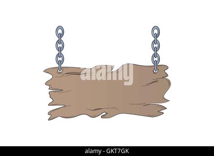 Schreibtisch aus Holz Stock Vektor