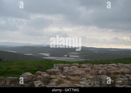 Tel Lachish, führte Region zwischen Berg Hebron und der Mittelmeerküste Israels Stockfoto
