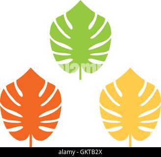 Exotische lässt farbenfrohe Kollektion für Ihr design Stock Vektor