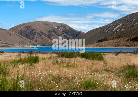 Lake Lyndon, Arthurs Pass, Südalpen, Südinsel von Neuseeland. Korowai-Torlesse Kakapos Park Stockfoto