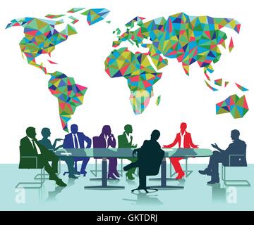Internationale Tagung Stock Vektor