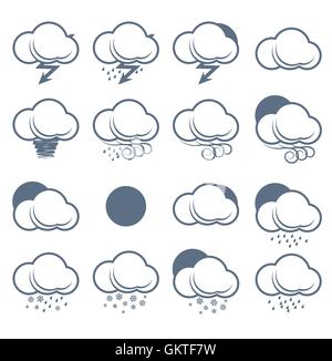 Wetter Symbole Stock Vektor