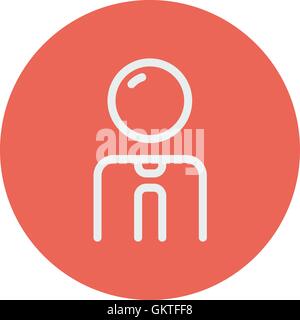 Geschäftsmann dünne Liniensymbol Stock Vektor