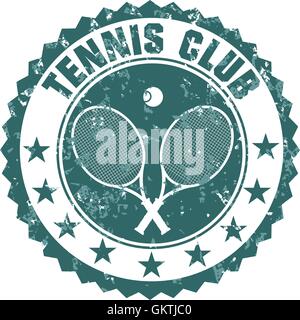 Tennis Club Stempel Stock Vektor