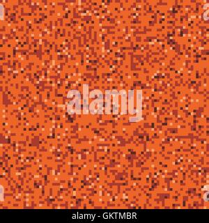 Nahtlose XL orange Pixel-Camo-Textur Stock Vektor