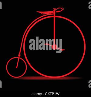 Roten Hochrad Stock Vektor