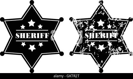 Sheriff Abzeichen Stock Vektor