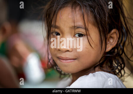 Leute aus dem Stamm der Mangyan auf Mindoro, Philippinen Stockfoto