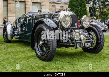 Oldtimer Bentley - East Yorkshire Vollblut Auto Club Vintage & Oldtimer Rallye, Brodsworth Hall, Doncaster Stockfoto