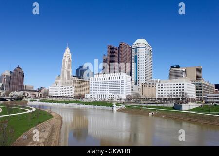 Innenstadt von Columbus Ohio Stockfoto