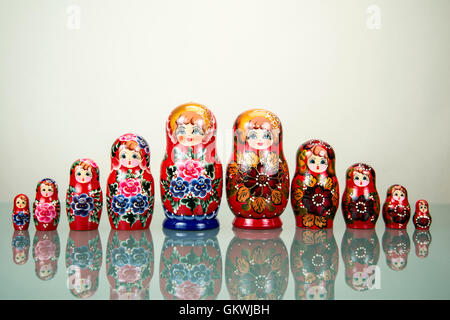 Russischen Nesting Dolls Stockfoto