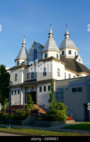 Die Ukrainische Orthodoxe Kirche der Heiligen Dreifaltigkeit, Vancouver, British Columbia, Kanada Stockfoto