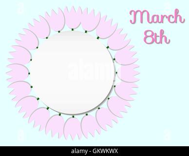 Frauentag am 8. März Stock Vektor