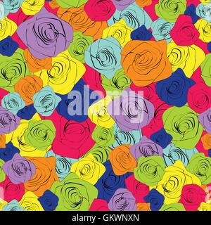 Vintage floral nahtlose Muster. EPS8 Vektor. Stock Vektor