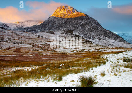 Tryfan Berg im Winter Stockfoto