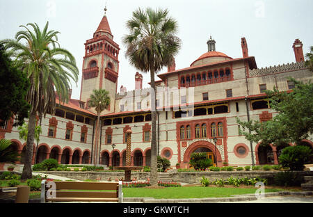 Flagler College befindet sich in St. Augustine, Florida, baut auf er Ponce de León Hotel, ursprünglich errichtet im Jahre 1888. Stockfoto