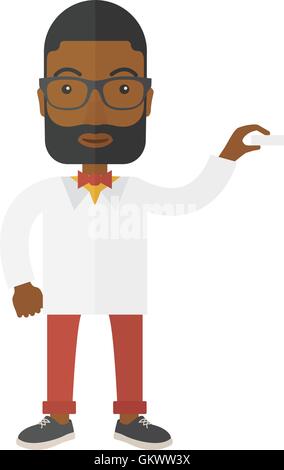 Professionelle hübscher junger Doktor der Medizin. Stock Vektor