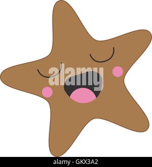 Kawaii-Lebkuchen-Cookie-Symbol Stock Vektor