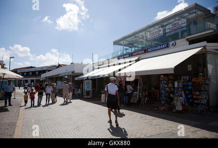 Touristischen Bereich auf Promenade in Paphos - Zypern Stockfoto