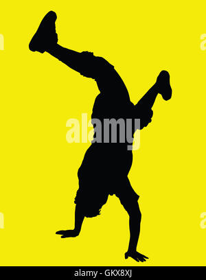 Kopf-Tänzerin Stockfoto