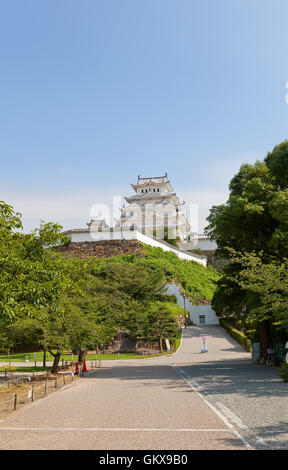 Main halten (Tenshukaku) der Burg Himeji (White Egret Castle, ca. 1609) Stockfoto