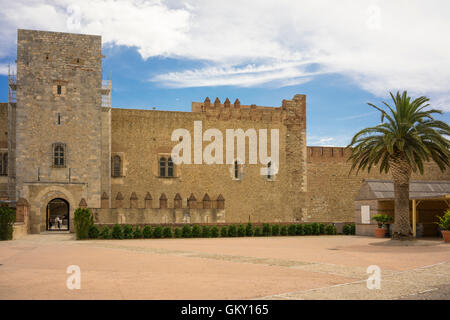 Palast der Könige von Mallorca in Perpignan, Frankreich Stockfoto