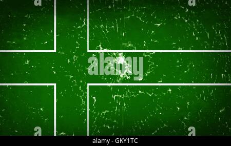 Ladonia kennzeichnet mit Glasscherben Beschaffenheit. Vektor Stock Vektor