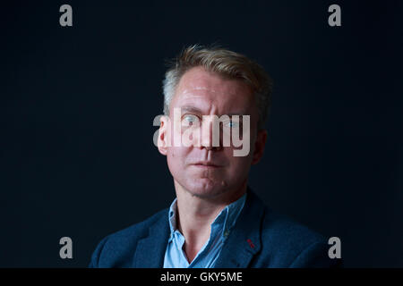 Edinburgh, UK. 23. August 2016. Edinburgh International Book Festival 9. Tag. Edinburgh International Book Festival findet statt in Charlotte Square Gardens. Edinburgh. Abgebildete Anthony Cartwright. Bildnachweis: Pako Mera/Alamy Live-Nachrichten Stockfoto