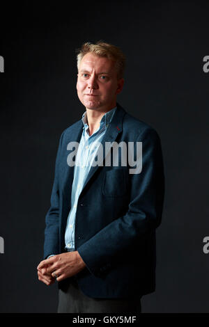 Edinburgh, UK. 23. August 2016. Edinburgh International Book Festival 9. Tag. Edinburgh International Book Festival findet statt in Charlotte Square Gardens. Edinburgh. Abgebildete Anthony Cartwright. Bildnachweis: Pako Mera/Alamy Live-Nachrichten Stockfoto