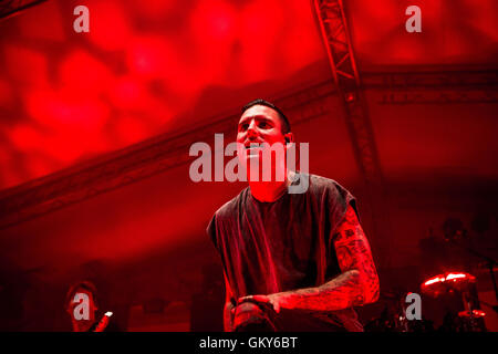 Segrate, Mailand 23. August 2016 Parkway Drive Höchstleistungen live Circolo Magnolia Credit: Roberto Finizio / Alamy Live News Stockfoto