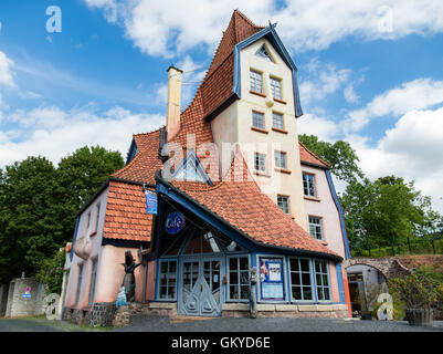 Northeim, Deutschland. 23. August 2016. Das Theater der Nacht in Northeim, Deutschland, 23. August 2016. Während einer Konferenz von 29 August bis 4. September 2016 dauert treffen Puppenspieler aus ganz Deutschland treffen sich für Kurse, Workshops und Theateraufführungen mit verschiedenen Marionette Arten. Foto: Sebastian Gollnow/Dpa/Alamy Live News Stockfoto