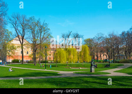 Kaizlovy Sady Park, Stadtteil Karlin, Prag, Tschechische Republik Stockfoto