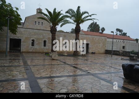 Kirche von der Vermehrung der Brote und der Fische (auch bekannt als die Kirche der Multiplikation) ist eine Kirche in Tabgha Stockfoto