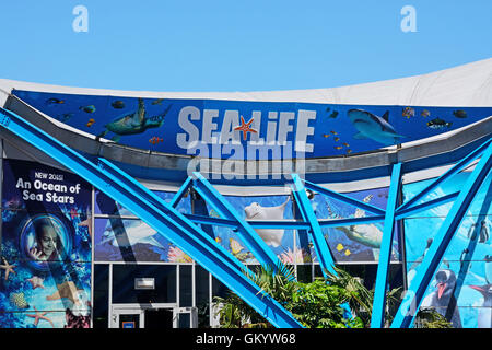 Vorderansicht des National Sea Life Centre, Birmingham, England, Vereinigtes Königreich, West-Europa. Stockfoto