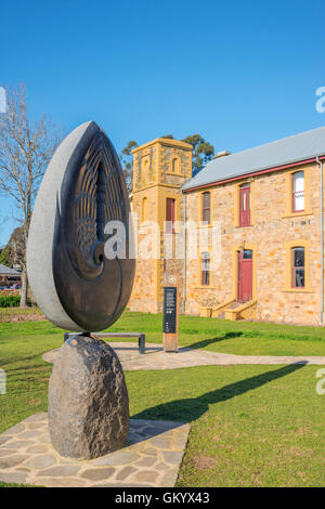 Die "Angel von Hahndorf" Skulptur in Hahndorf South Australia, ein malerischer Ort Adelaide Hills. Stockfoto