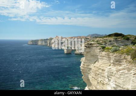 Küste in der Nähe von Bonifacio Stockfoto