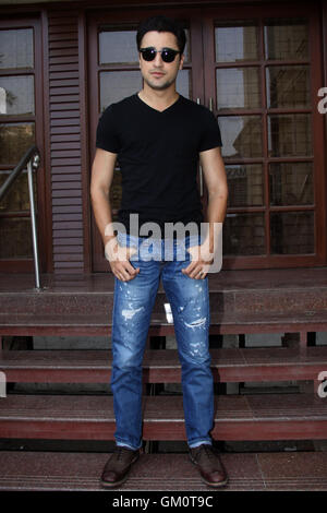 Bollywood Schauspieler Imran Khan während der Förderung einen Film in Mumbai, Indien Stockfoto