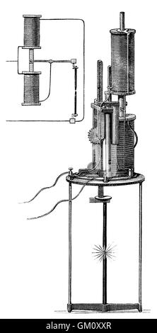 Elektrokohle Bogenlampe, 1879 durch Ernst Werner von Siemens, 1816-1892, deutscher Erfinder Stockfoto