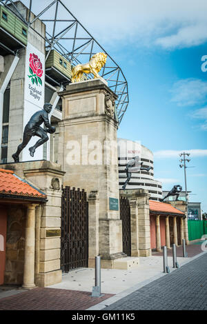 Außenseite des Twickenham Rugby Stadium, London, England, Großbritannien Stockfoto