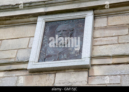 Tom Morris Plaque, Old Course, St Andrews; Fife; Schottland; UK Stockfoto