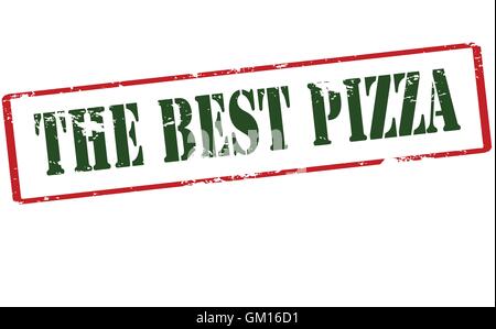 Die beste pizza Stock Vektor