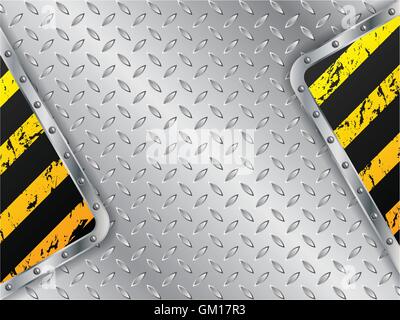 Metallischen Hintergrund mit gestreiften Grunge-Elemente Stock Vektor