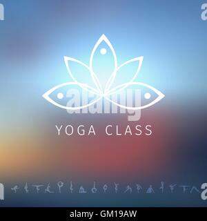 Logo für ein Yoga-studio Stock Vektor