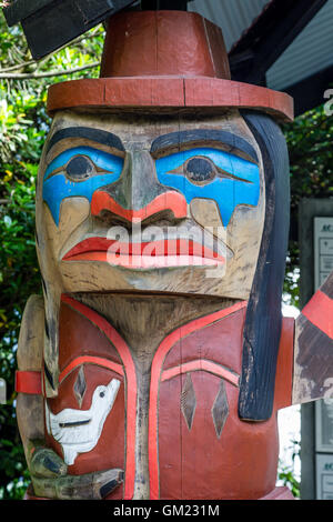 Totem der alten Inuit in Alaska Stockfoto