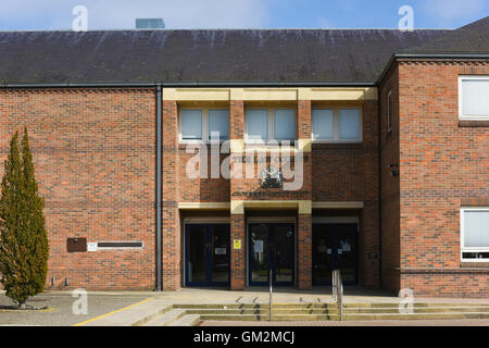 Norwich Law Courts. Die Krone und Landgerichte in Norwich. Stockfoto